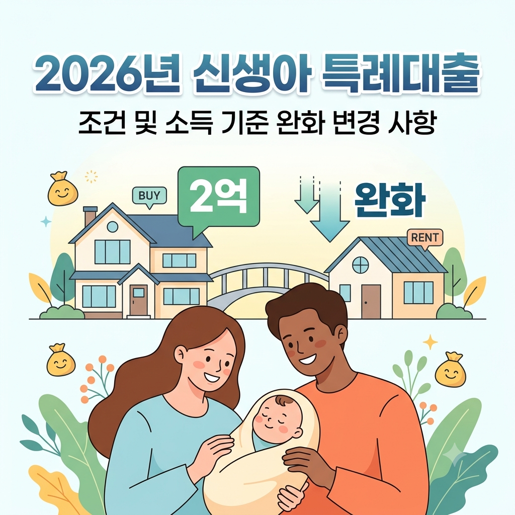 2026년 신생아 특례대출 조건
