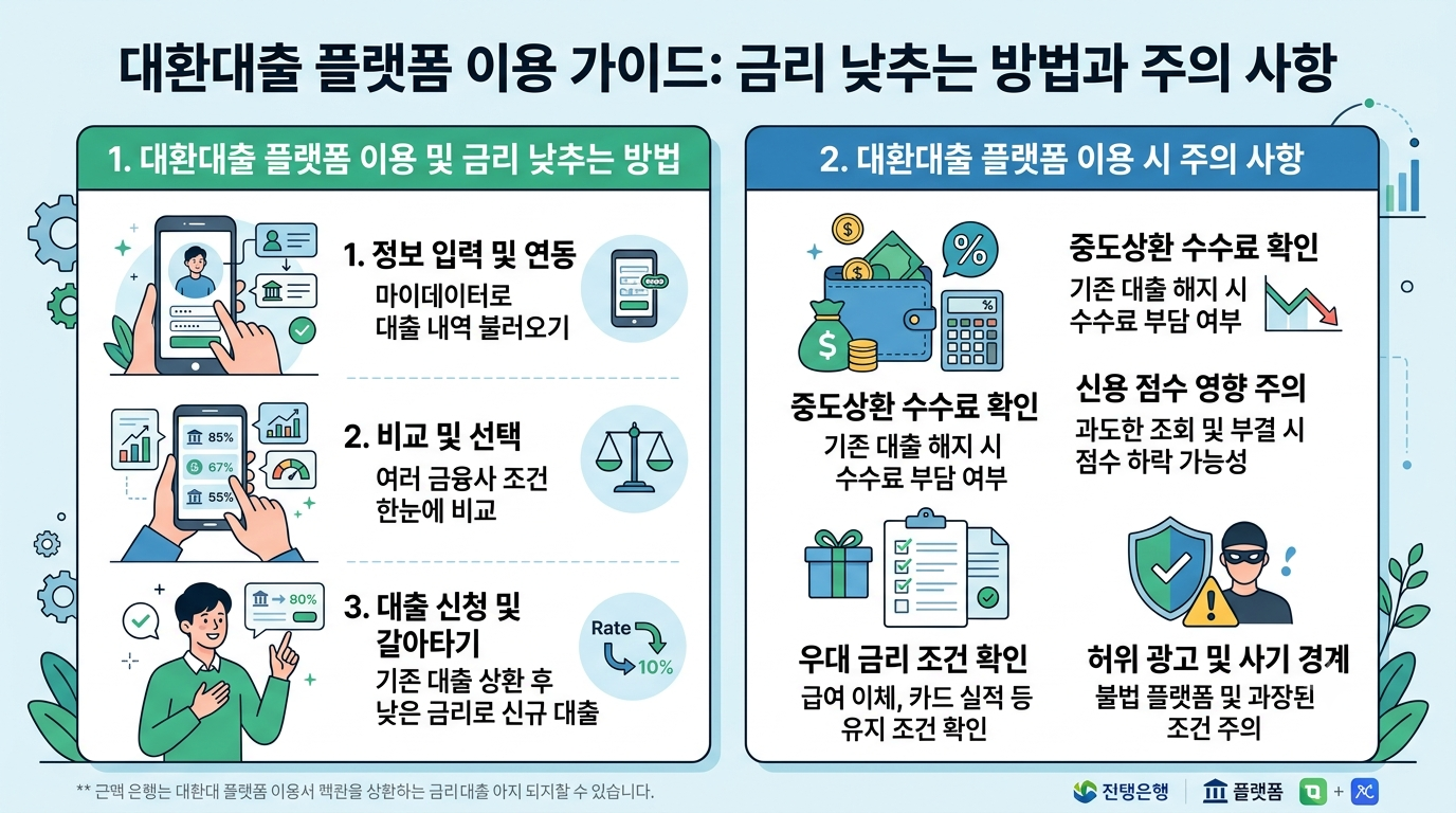 대환대출 플랫폼 이용