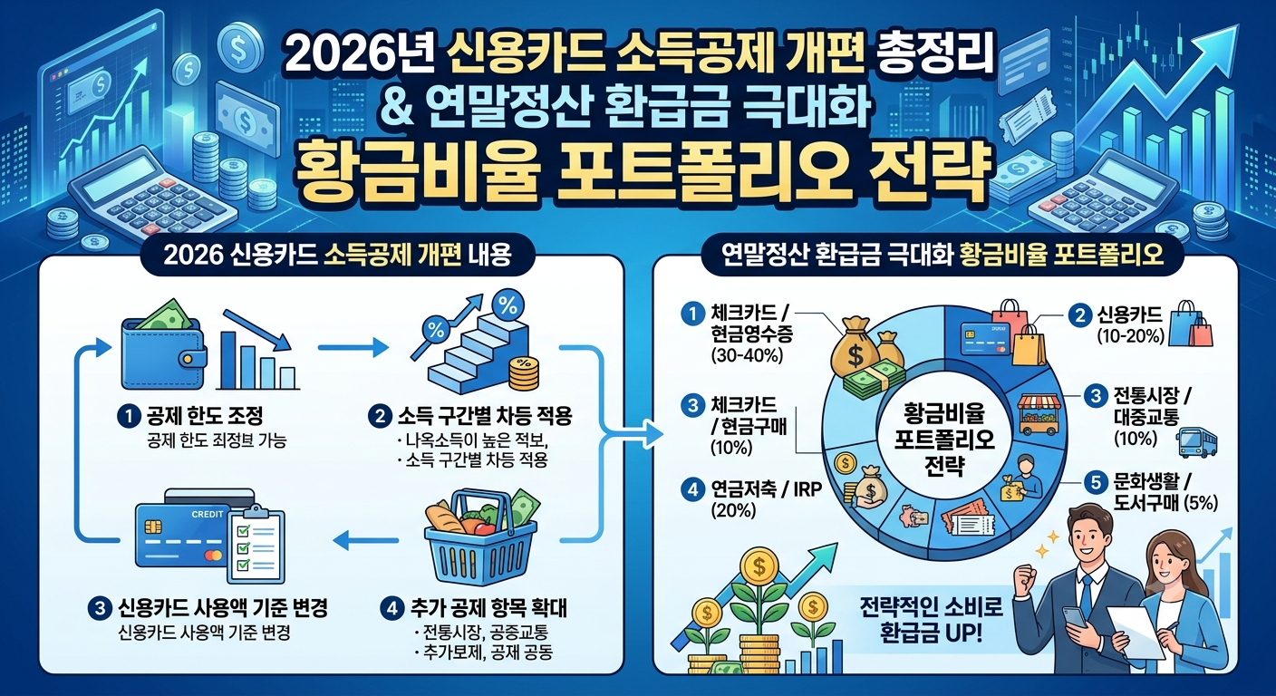 2026년 신용카드 소득공제 개편 총정리
