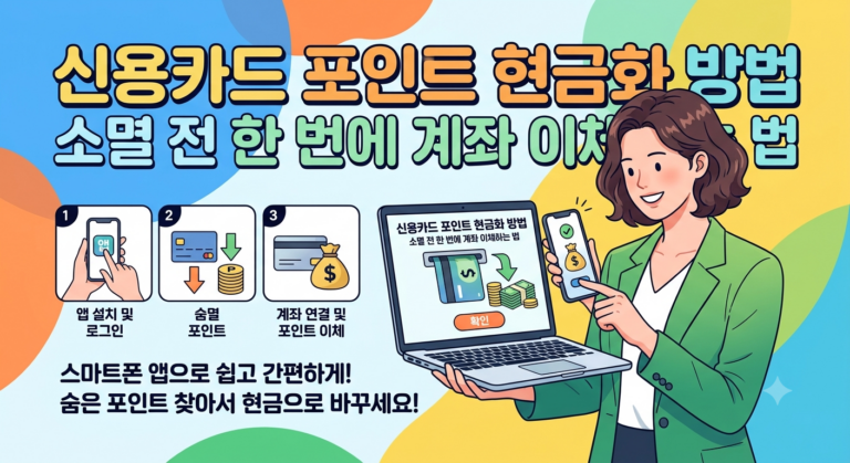 신용카드 포인트 현금화 방법