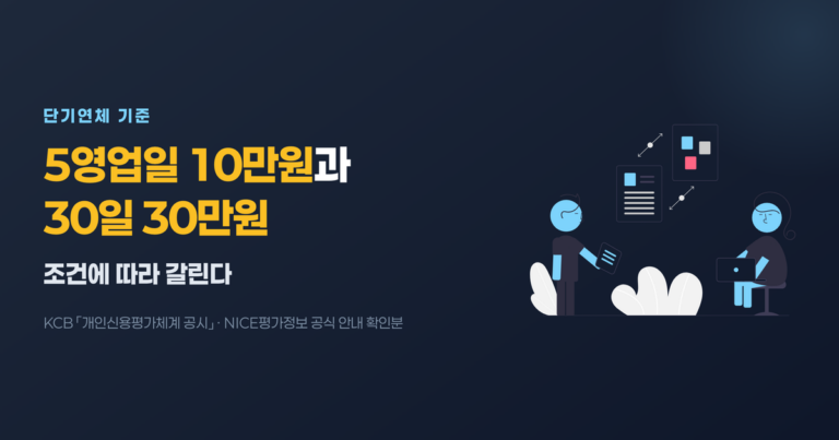 단기연체 기준