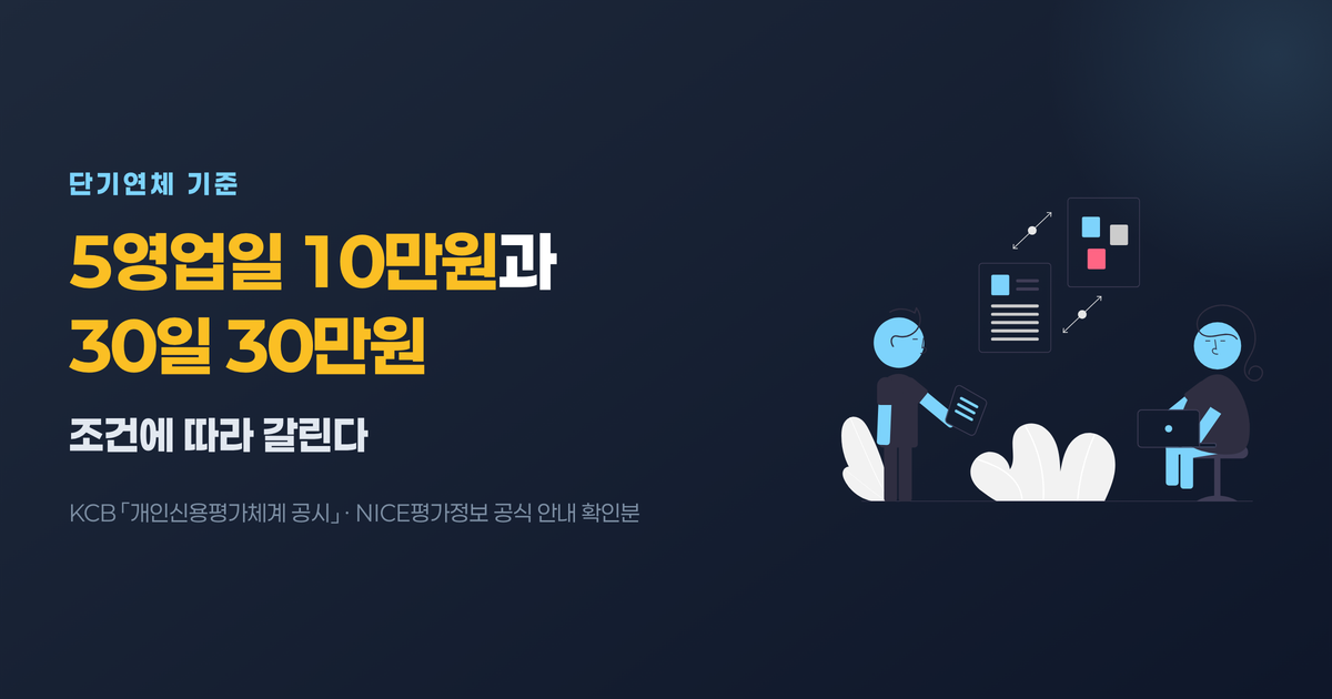 단기연체 기준
