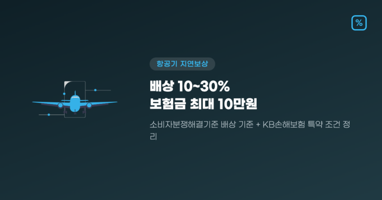 항공기 지연보상, 여행자보험 특약으로 받는 법과 신청 절차